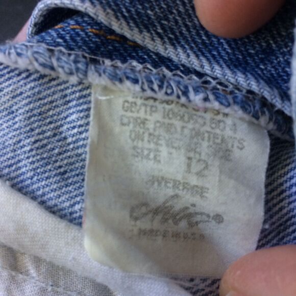 Vintage Chic Jeans 80s 90s High Rise Tapered Mom Jeans Made USA Size 12 Cotton - Picture 3 of 6